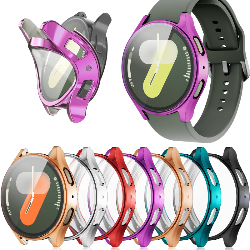Accessories For Galaxy Watch 5 - กรณีTPUสําหรับSamsung Galaxyนาฬิกา 7-6-5-4-FE 40 มม.44 มม.ป้องกันซิลิโคนกันชนป้องกันหน้าจอนาฬิกาอุปกรณ์เสริม