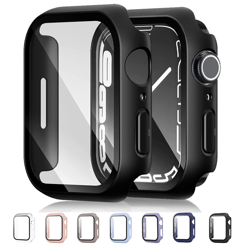 Smartwatch Case - กระจก + ฝาครอบสำหรับเคสนาฬิกา Apple 9 8