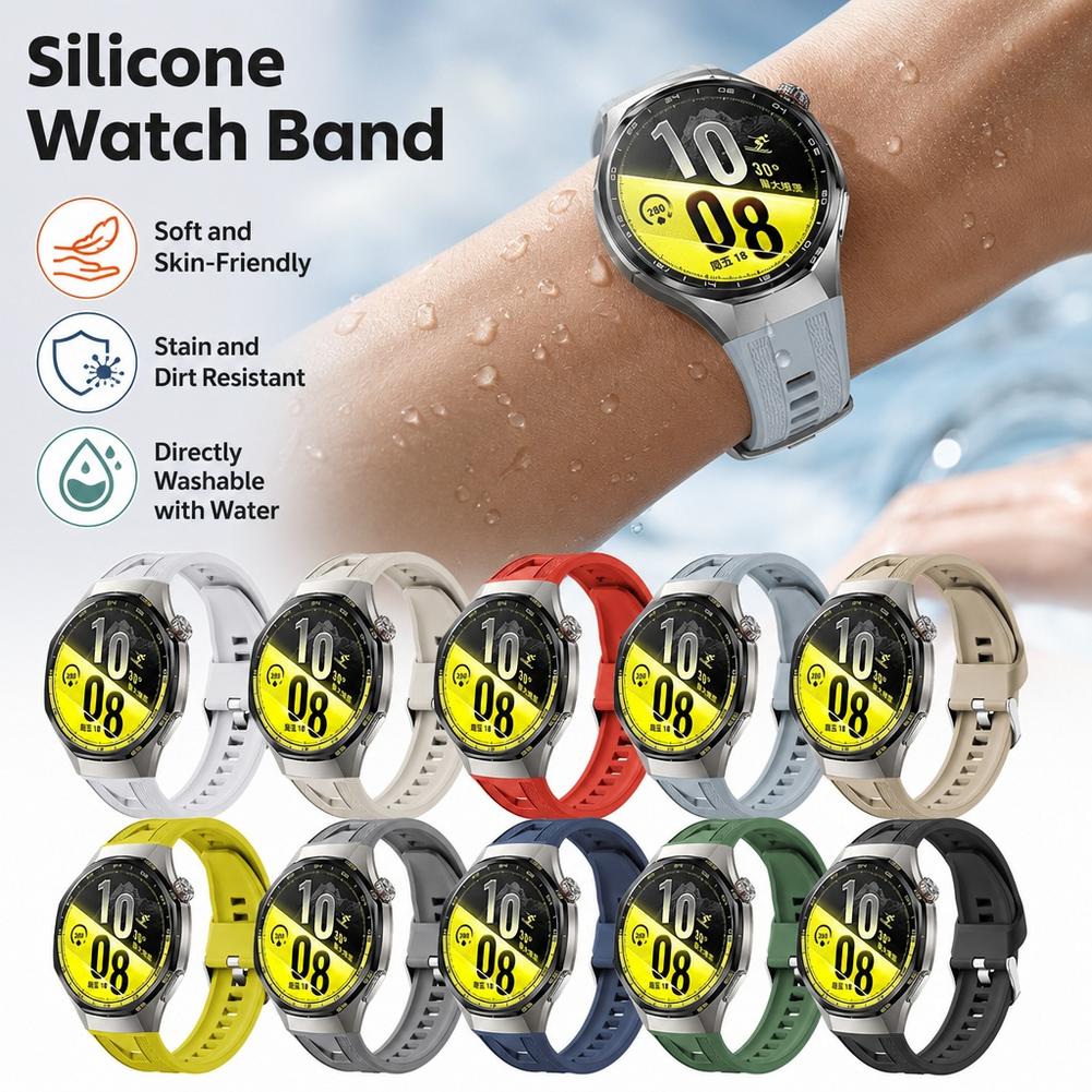 Silicone Band Replacement - สายนาฬิกาซิลิโคนสำหรับ Huawei Watch GT 7 Pro