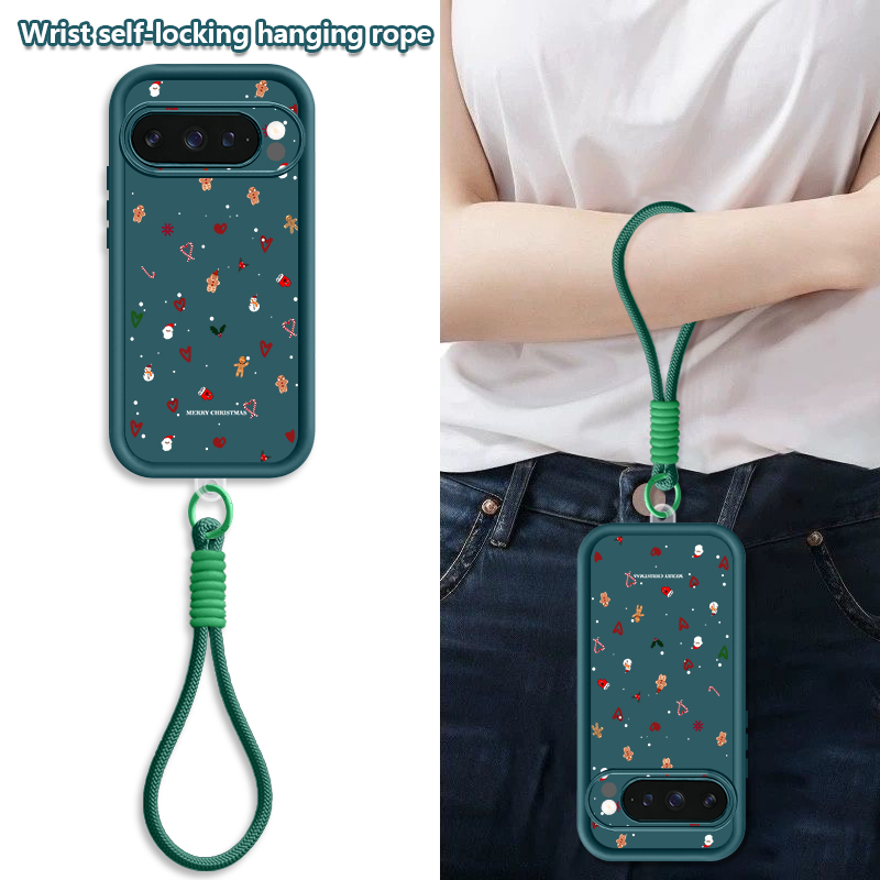 Google Pixel 8A - เคสโทรศัพท์ลายหัวใจคริสต์มาสสำหรับ Google Pixel 10 8 7