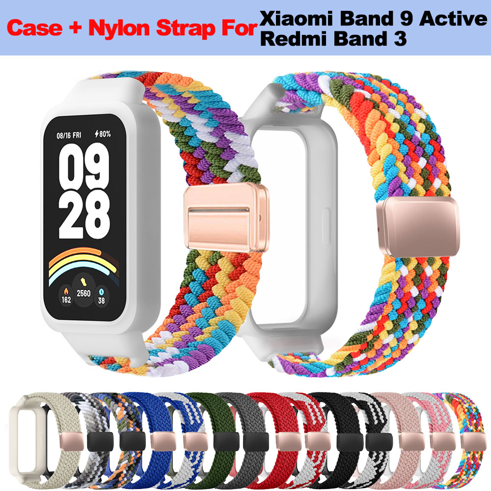 Xiaomi Smartwatch Accessories - เคสพีซี + สายนาฬิกาไนลอนสำหรับ Xiaomi Mi Band
