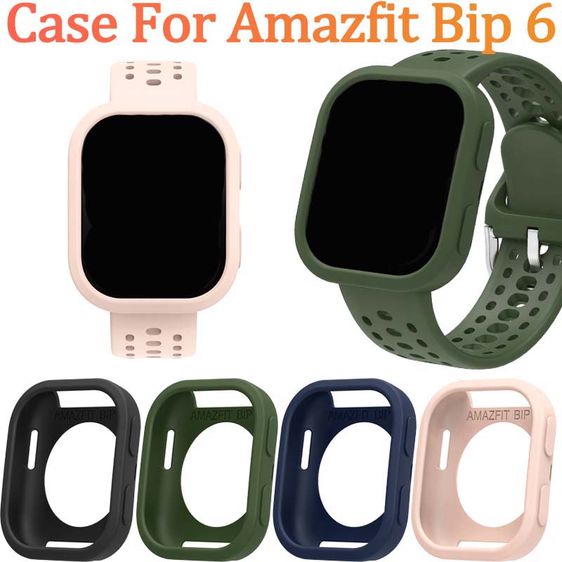 Amazfit Smartwatch Accessories - สำหรับอมาซฟิต บิพ 6(A2435) เคส-ฝาครอบกันกระแทก,กันรอยขีดข่วนทนทานกันกระแทกอุปกรณ์เสริมสมาร์ทวอทช์เหมาะสำหรับผู้ชายและผู้หญิง