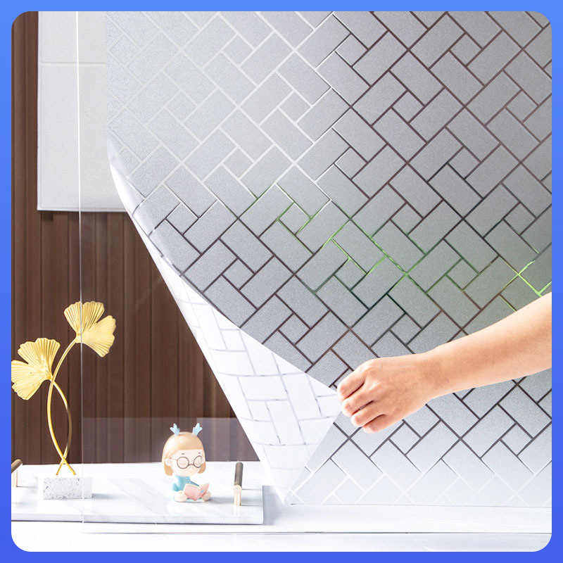 Screen Protector Film - ฟิล์มกันรอยหน้าจอแบบป้องกันความเป็นส่วนตัว กระจกฝ้าสีใสและโปร่งแสง ป้องกันการมองเห็นจากภายนอก สำหรับหน้าต่างห้องน้ำ