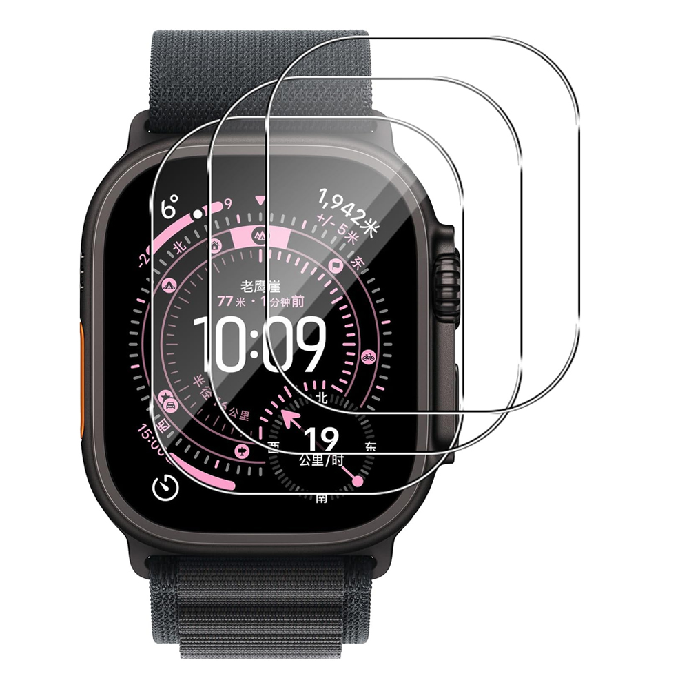 Smartwatch Case - ฟิล์มกระจกนิรภัยสำหรับ Apple Watch Ultra 4 3