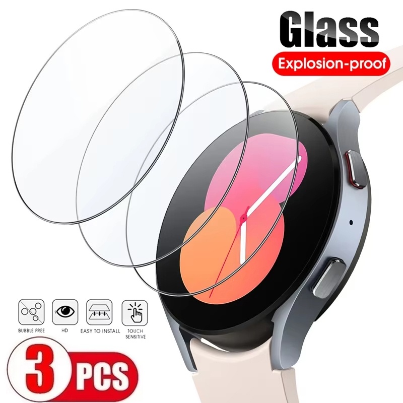 Accessories For Galaxy Watch 5 - 1-5 ชิ้นกระจกนิรภัยใสสำหรับซัมซุงกาแล็กซี่วอทช์ 7 6 5 4
