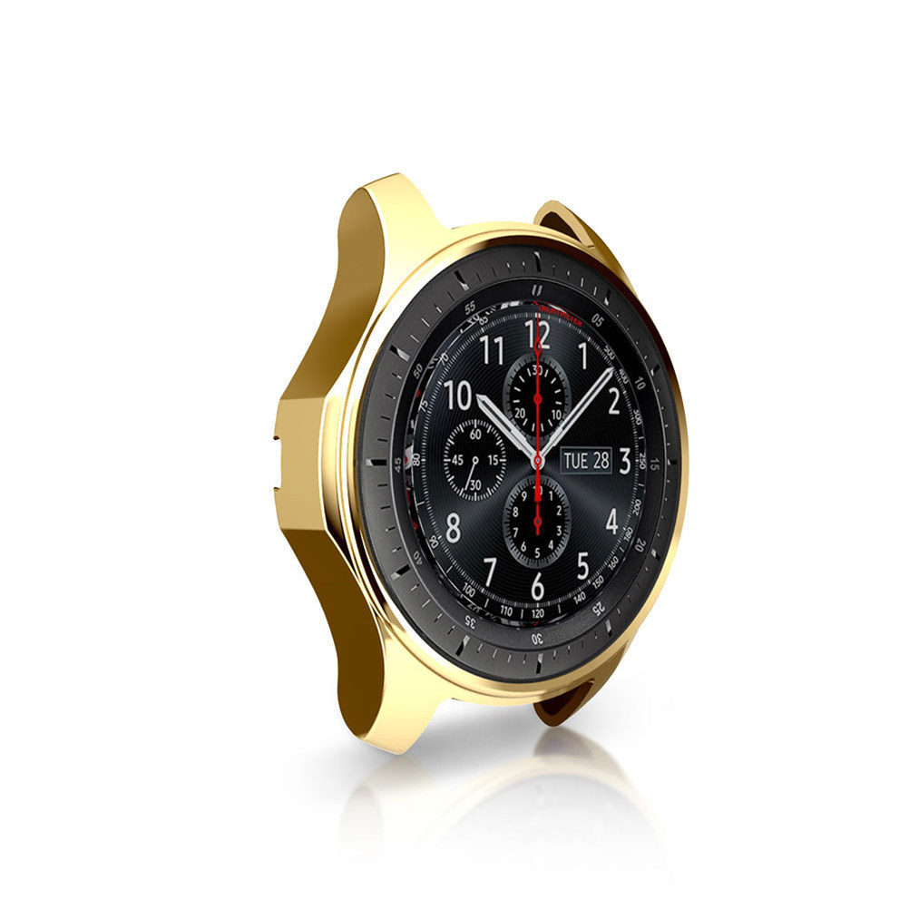 Smartwatch Case - เคสป้องกันสมาร์ทวอทช์สำหรับ Gear S3 สีทอง ป้องกันรอยขีดข่วนด้านหน้า ป้องกันการกระแทก