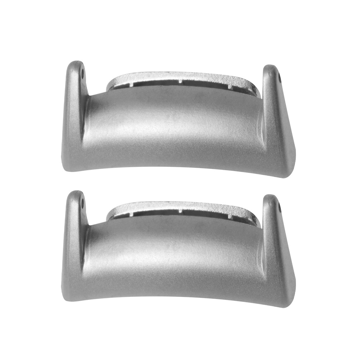 Silicone Band Replacement - 2 ชิ้น ตัวเชื่อมสายนาฬิกาสเตนเลสสตีล ดีไซน์เรียบหรู สำหรับสมาร์ทวอทช์ หัวเข็มขัดเปลี่ยน