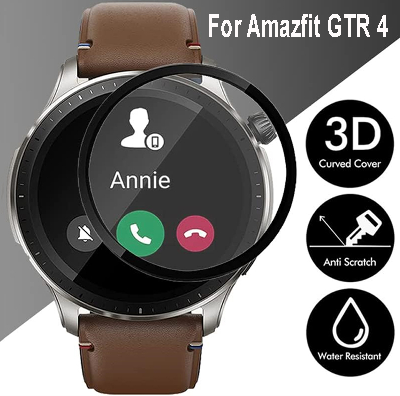 Smart Watch Accessories - สำหรับ amazfit GTR 4ฝาครอบป้องกันหน้าจอ HD โค้งป้องกันการแผ่นฟิล์มกันรอยสำหรับ
