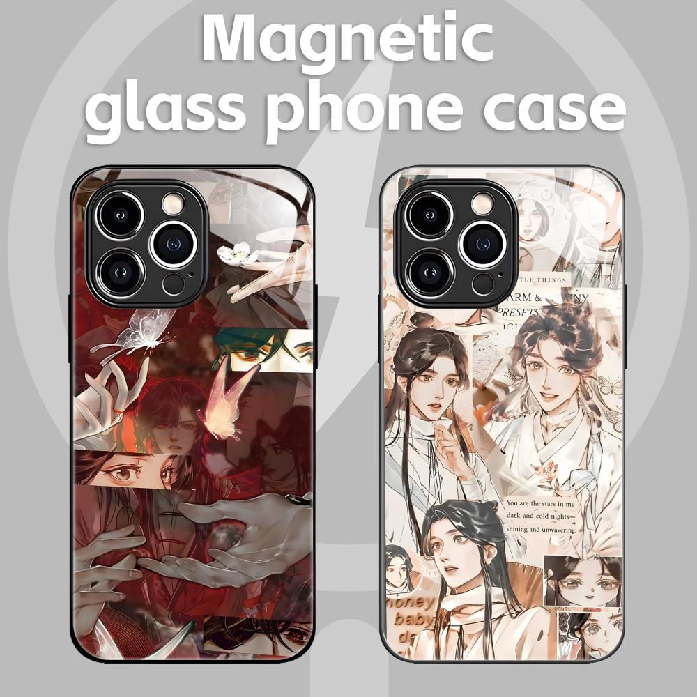 Screen Protector Film - อะนิเมะร้อนสวรรค์อย่างเป็นทางการ's Blessingเคสโทรศัพท์สําหรับiPhone 16 15 14 13
