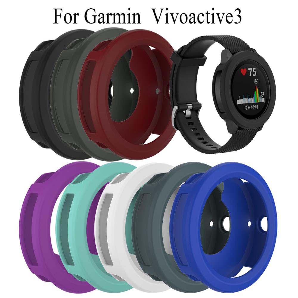 Garmin Smartwatch Accessories - ซิลิโคนสมาร์ทวอท์ชกรอบบางเฉียบสําหรับ Garmin Vivoactive 3/องค์ประกอบฝาครอบสําหรับ Garmin vivoactive