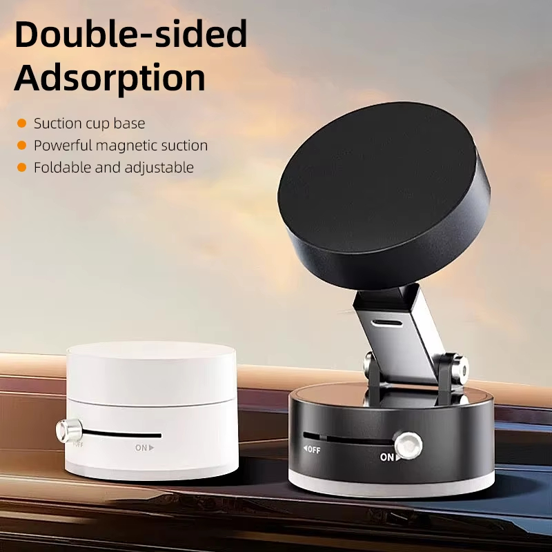 Magnetic Charging Stand - ที่ยึดโทรศัพท์แม่เหล็กแบบสุญญากาศสำหรับ Magsafe ขาตั้งแบบสุญญากาศสำหรับโต๊ะทำงานและรถยนต์ ปรับมุมได้ พกพาสะดวก ขาตั้งแบบยืดหยุ่น