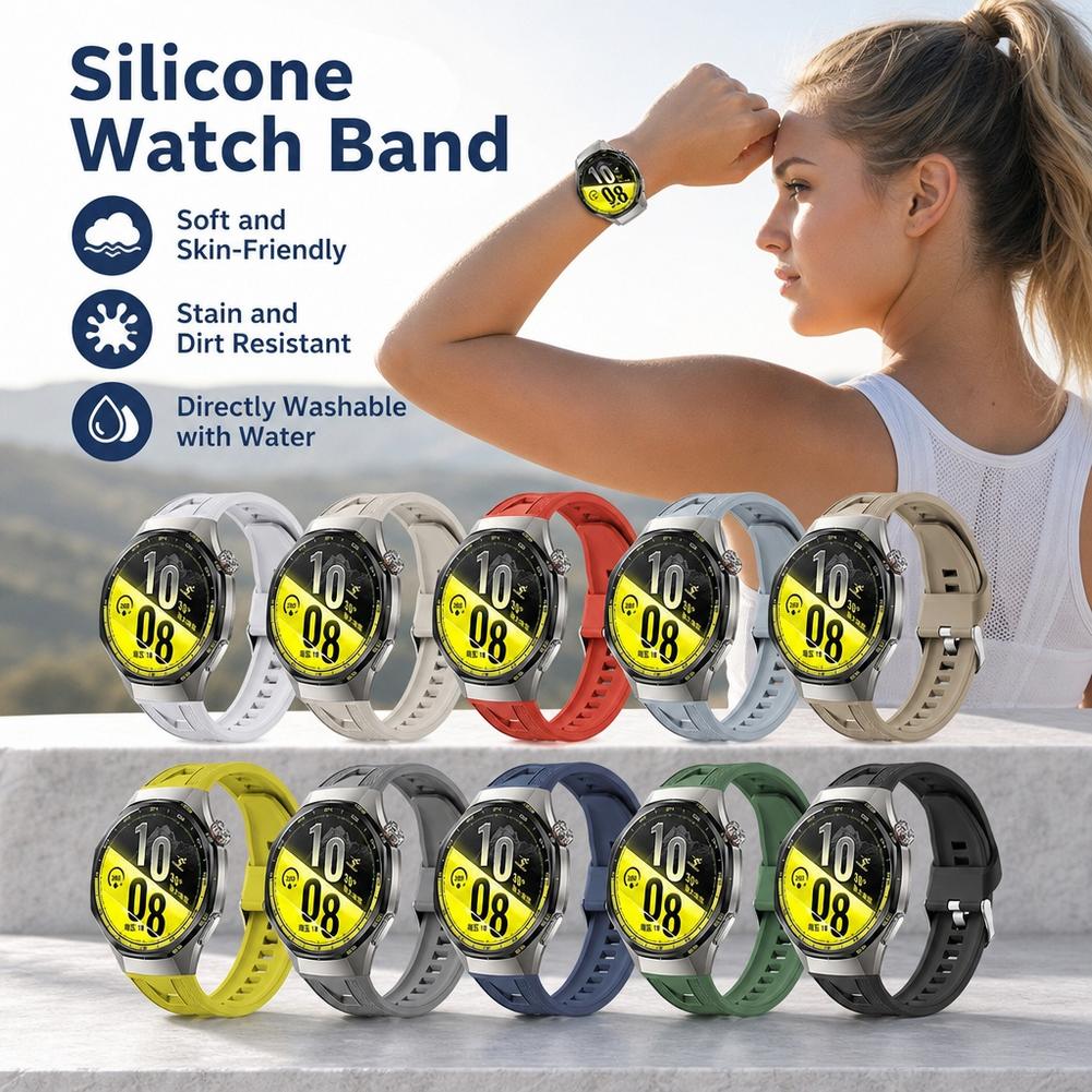 สายนาฬิกาซิลิโคนสำหรับ Huawei  - Silicone Band Replacement บทวิจารณ์และราคา