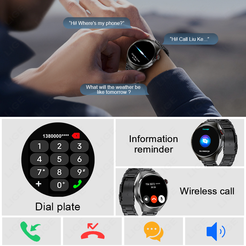 สมาร์ทวอทช์ขนาด 1.52 นิ้ว สำหร - Smartwatch Custom บทวิจารณ์และราคา