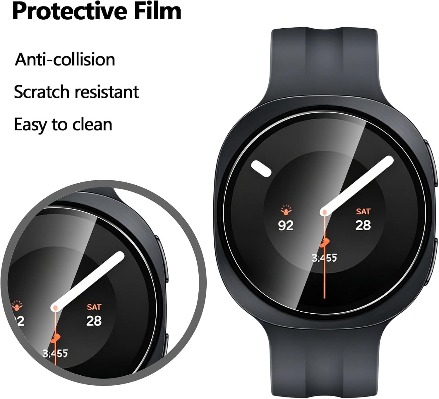 5 ชิ้น ฟิล์มกระจกนิรภัย HD สำห - Accessories For Galaxy Watch 5 บทวิจารณ์และราคา
