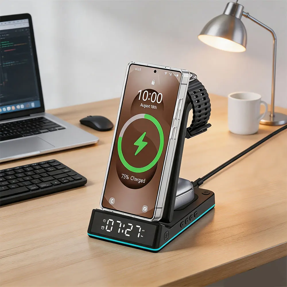 แท่นชาร์จไร้สาย 4-in-1 พร้อมนา - Watch Charger Cable บทวิจารณ์และราคา