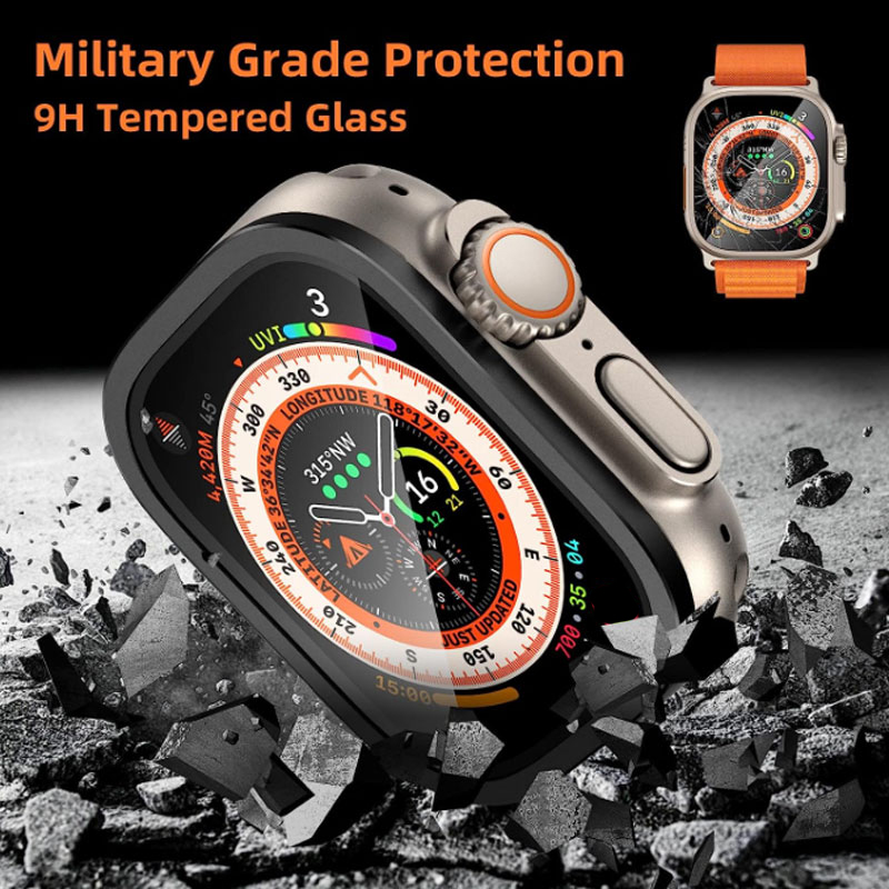 กระจกนิรภัยป้องกันหน้าจอสำหรับ - Smartwatch Case บทวิจารณ์และราคา