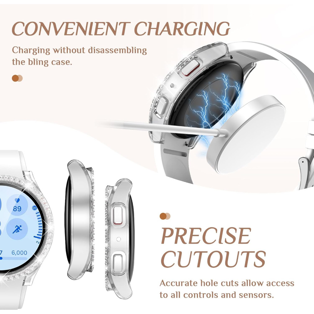 Bling สําหรับ Samsung Galaxy W - Accessories For Galaxy Watch 5 บทวิจารณ์และราคา