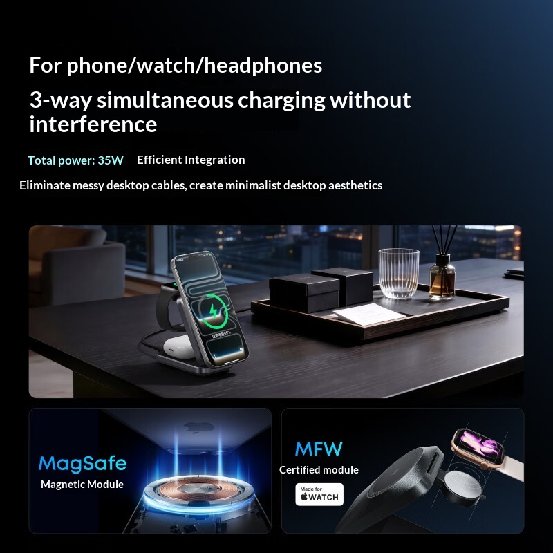 Anker A25N1 Prime 3 in 1 Magsa - Watch Charger Cable บทวิจารณ์และราคา