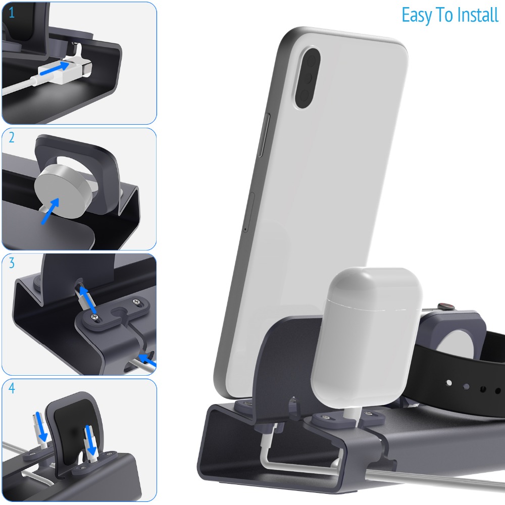 แท่นชาร์จขาตั้งสําหรับ AirPods - Smartwatch X บทวิจารณ์และราคา