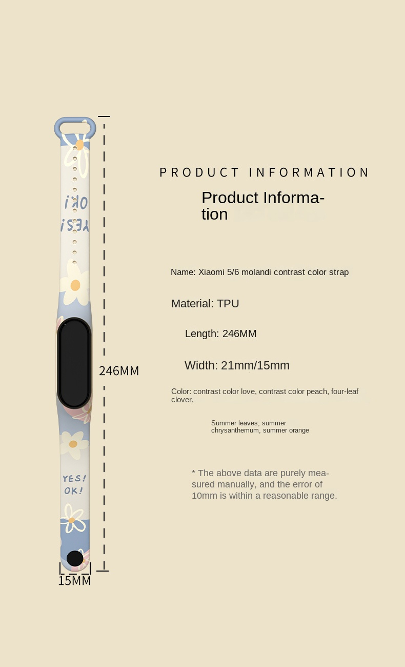 HeroIand Morandi รูปแบบการพิมพ - Xiaomi Smartwatch Accessories บทวิจารณ์และราคา