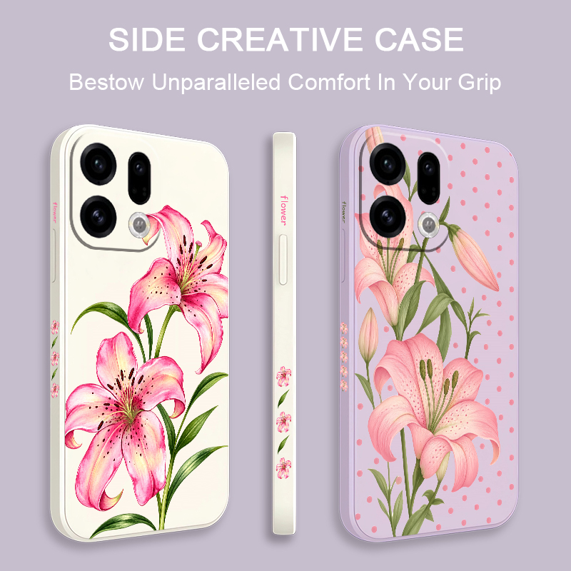 เคสโทรศัพท์ลายดอกไม้สีชมพูสุดห - Oppo Reno 12 บทวิจารณ์และราคา