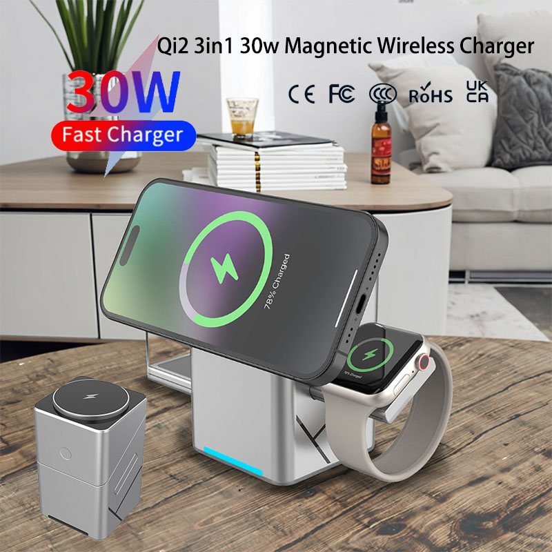 แท่นชาร์จไร้สายแบบหมุนได้ 15W  - Watch Charger Cable บทวิจารณ์และราคา
