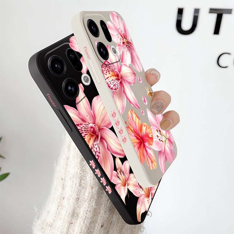 เคสโทรศัพท์ลายดอกลิลลี่สีชมพูน - Oppo Reno 12 บทวิจารณ์และราคา