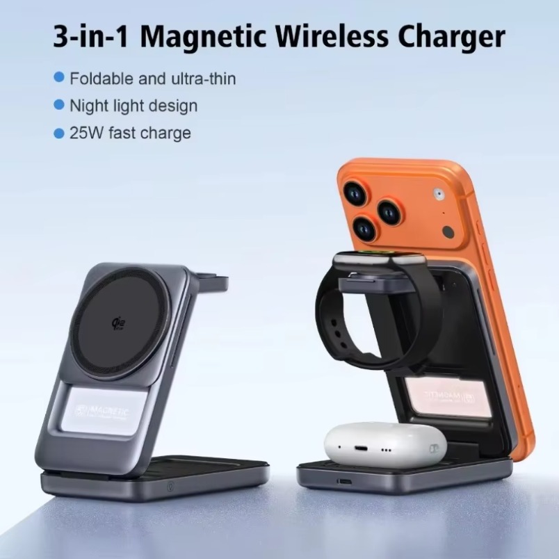 แท่นชาร์จไร้สาย 3-in-1 สำหรับห - Watch Charger Cable บทวิจารณ์และราคา