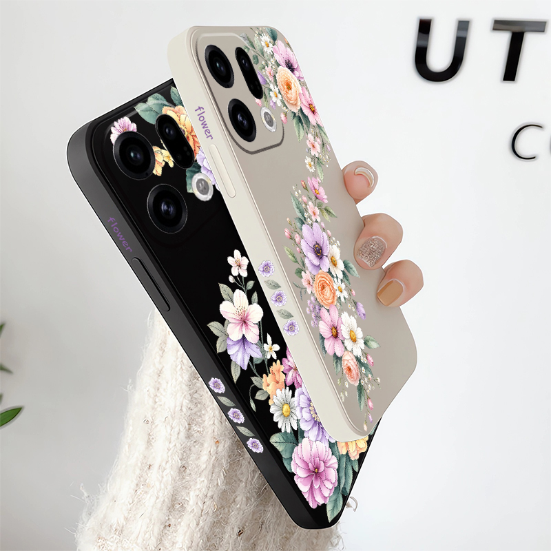 เคสโทรศัพท์ลายดอกไม้เล็กๆ สีชม - Oppo Reno 12 บทวิจารณ์และราคา