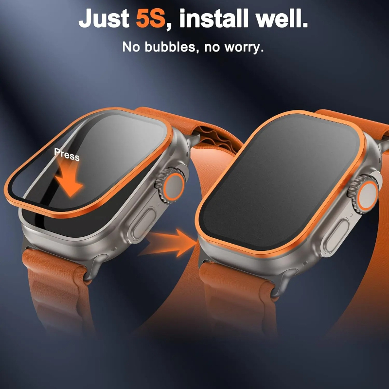 กระจกนิรภัยสำหรับแอปเปิ้ลวอทช์ - Smartwatch Case บทวิจารณ์และราคา